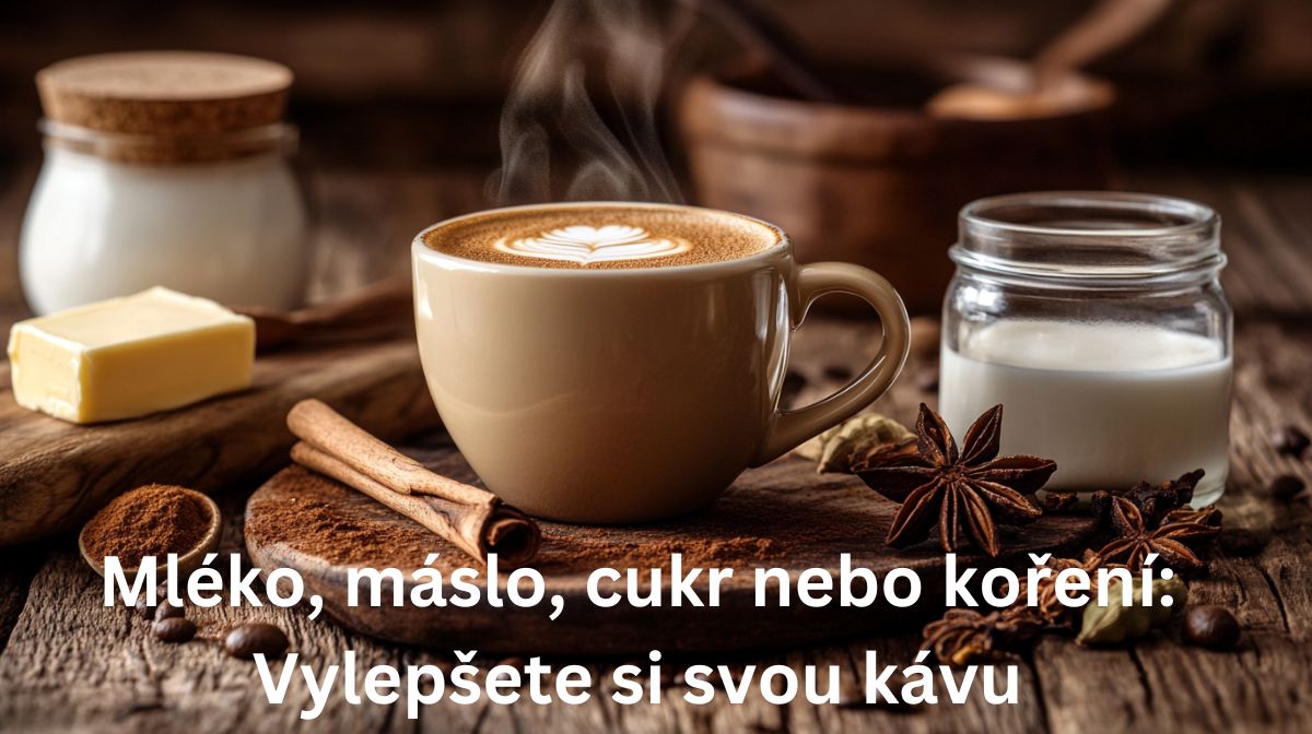 Mléko, máslo, cukr nebo koření Vylepšete si svou kávu